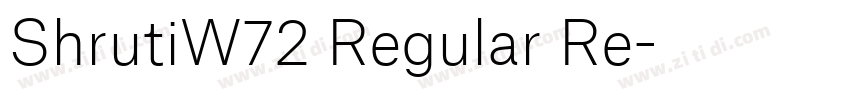 ShrutiW72 Regular Re字体转换